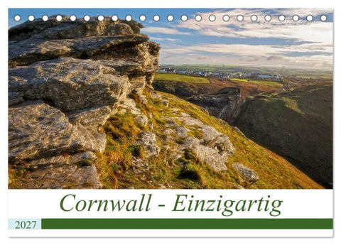 Cornwall - Einzigartig (Tischkalender 2027 DIN A5 quer), CALVENDO Monatskalender