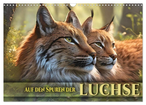 Auf den Spuren der Luchse (Wandkalender 2027 DIN A3 quer), CALVENDO Monatskalender