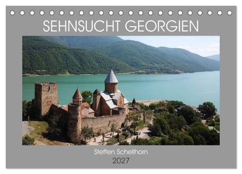 Sehnsucht Georgien (Tischkalender 2027 DIN A5 quer), CALVENDO Monatskalender