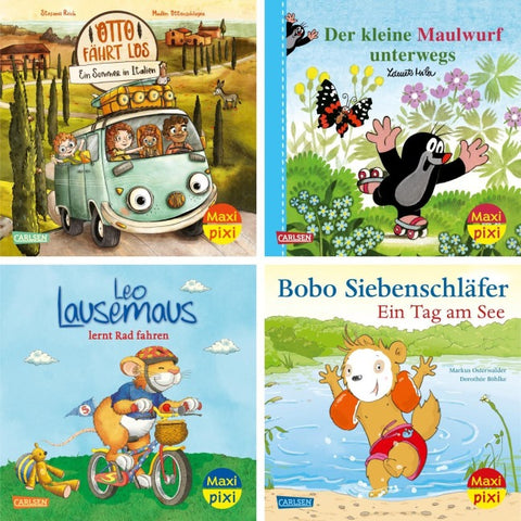 Maxi-Pixi-4er-Set 127: Draußen unterwegs (4x1 Exemplar)