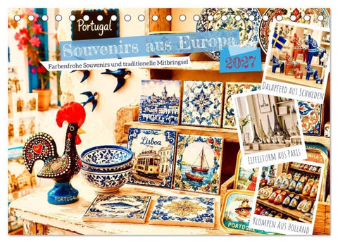 Souvenirs aus Europa (Tischkalender 2027 DIN A5 quer), CALVENDO Monatskalender