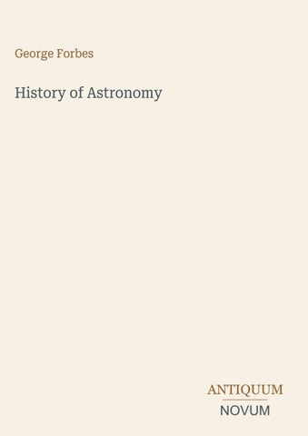 History of Astronomy