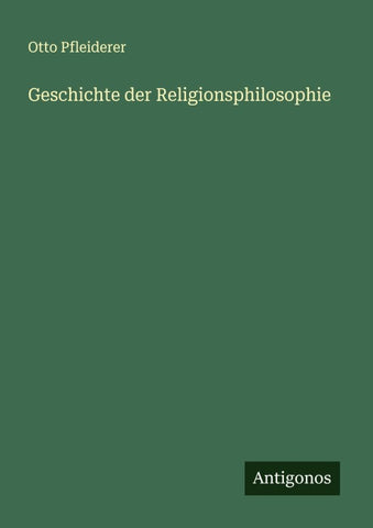 Geschichte der Religionsphilosophie