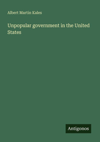 Unpopular government in the United States