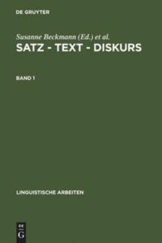 Satz – Text – Diskurs. Band 1