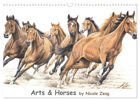 Arts & Horses (Wandkalender 2027 DIN A3 quer), CALVENDO Monatskalender
