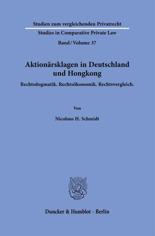 Aktionärsklagen in Deutschland und Hongkong