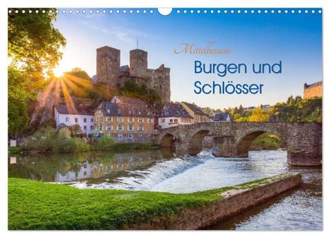Mittelhessens Burgen und Schlösser (Wandkalender 2027 DIN A3 quer), CALVENDO Monatskalender