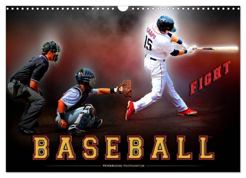 Baseball - Fight (Wandkalender 2027 DIN A3 quer), CALVENDO Monatskalender