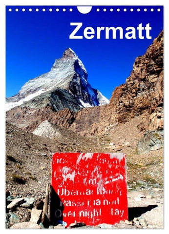 Zermatt (Wandkalender 2027 DIN A4 hoch), CALVENDO Monatskalender