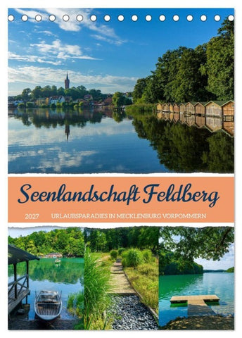 Seenlandschaft Feldberg (Tischkalender 2027 DIN A5 hoch), CALVENDO Monatskalender