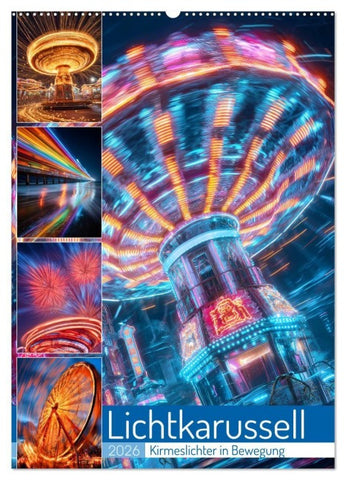 Lichtkarussell (Wandkalender 2026 DIN A2 hoch), CALVENDO Monatskalender