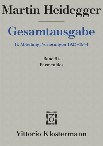 Parmenides (Wintersemester 1942/43)