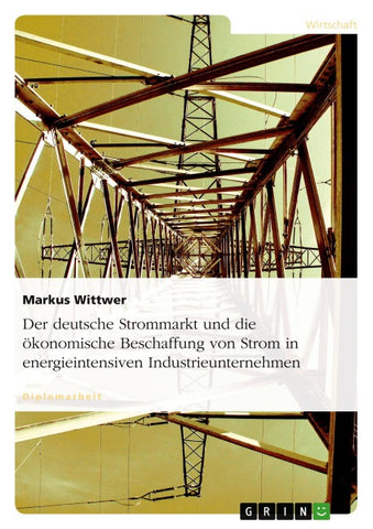 Der deutsche Strommarkt und die ökonomische Beschaffung von Strom in energieintensiven Industrieunternehmen