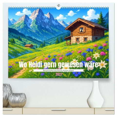 Wo Heidi gern gewesen wäre (hochwertiger Premium Wandkalender 2027 DIN A2 quer), Kunstdruck in Hochglanz