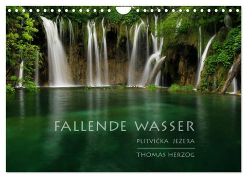 FALLENDE WASSER (Wandkalender 2027 DIN A4 quer), CALVENDO Monatskalender