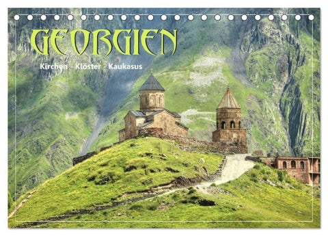 Georgien - Kirchen Klöster Kaukasus (Tischkalender 2027 DIN A5 quer), CALVENDO Monatskalender
