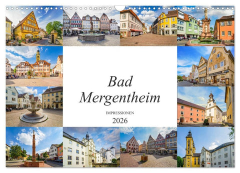 Bad Mergentheim Impressionen (Wandkalender 2026 DIN A3 quer), CALVENDO Monatskalender