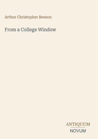 From a College Window