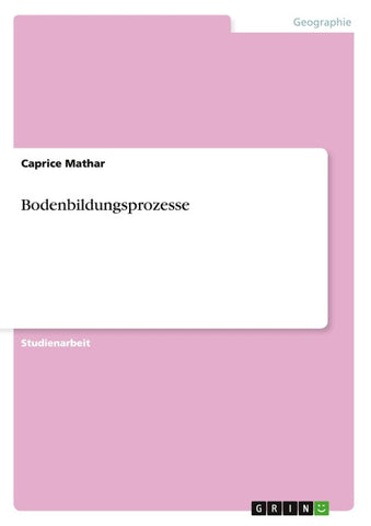Bodenbildungsprozesse