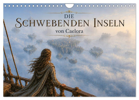 Die schwebenden Inseln von Caelora (Wandkalender 2027 DIN A4 quer), CALVENDO Monatskalender