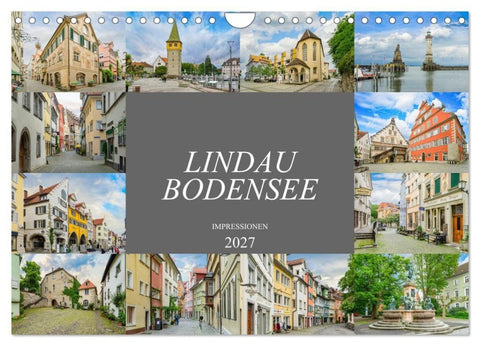 Lindau Bodensee Impressionen (Wandkalender 2027 DIN A4 quer), CALVENDO Monatskalender