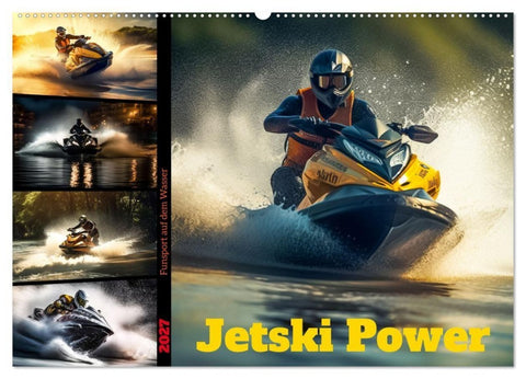 Jetski Power (Wandkalender 2027 DIN A2 quer), CALVENDO Monatskalender