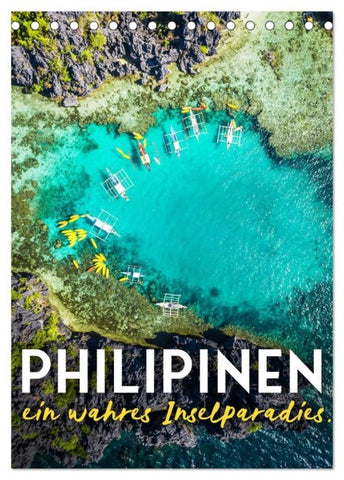 Philippinen - Ein wahres Inselparadies. (Tischkalender 2027 DIN A5 hoch), CALVENDO Monatskalender