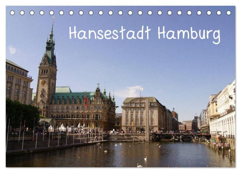 Hansestadt Hamburg (Tischkalender 2027 DIN A5 quer), CALVENDO Monatskalender