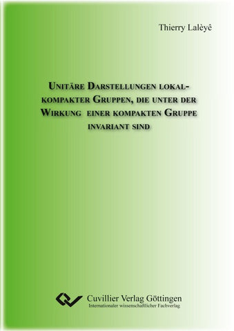 Unitäre Darstellungen lokal-kompakter Gruppen, die unter der Wirkung einer kompakten Gruppe invariant sind