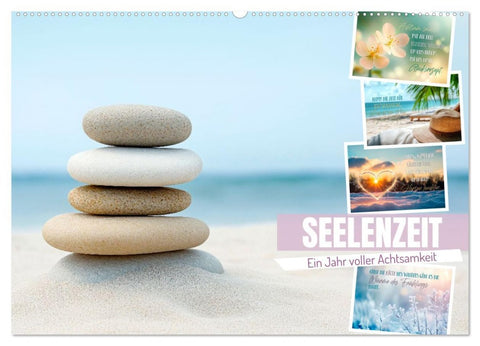 SEELENZEIT Ein Jahr voller Achtsamkeit (Wandkalender 2026 DIN A2 quer), CALVENDO Monatskalender
