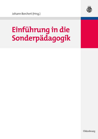 Einführung in die Sonderpädagogik