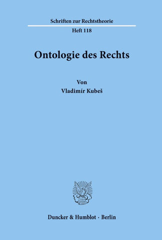 Ontologie des Rechts.