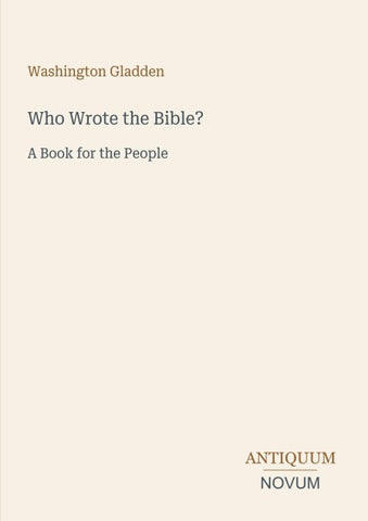 Who Wrote the Bible?