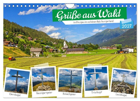 Grüße aus Wald (Wandkalender 2027 DIN A4 quer), CALVENDO Monatskalender