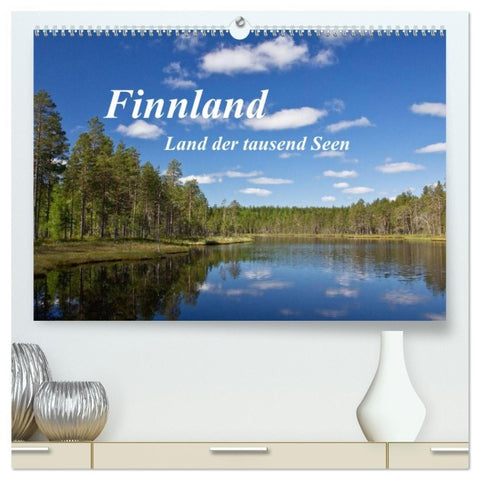Finnland - Land der tausend Seen (hochwertiger Premium Wandkalender 2026 DIN A2 quer), Kunstdruck in Hochglanz