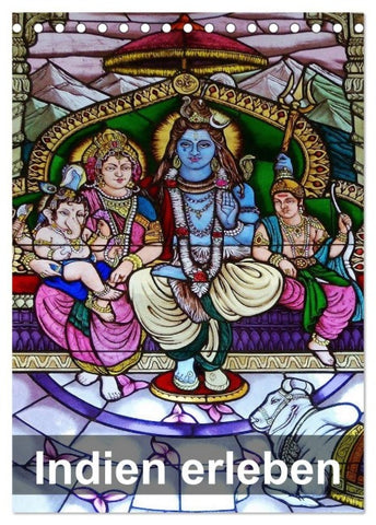 Indien erleben (Tischkalender 2027 DIN A5 hoch), CALVENDO Monatskalender