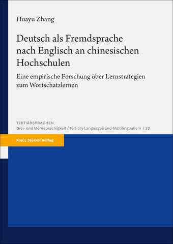 Deutsch als Fremdsprache nach Englisch an chinesischen Hochschulen