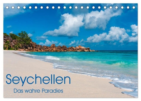 Seychellen - Das wahre Paradies (Tischkalender 2027 DIN A5 quer), CALVENDO Monatskalender