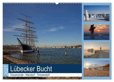 Lübecker Bucht - Travemünde - Niendorf - Timmendorf (Wandkalender 2027 DIN A2 quer), CALVENDO Monatskalender