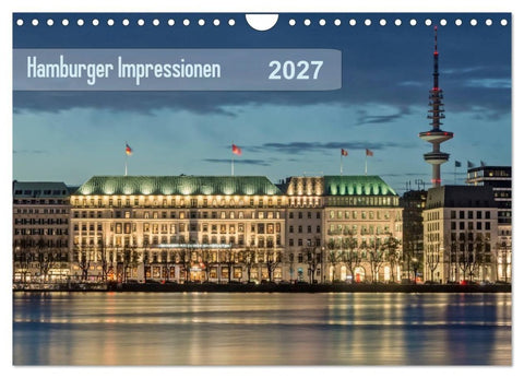 Hamburger Impressionen 2027 (Wandkalender 2027 DIN A4 quer), CALVENDO Monatskalender