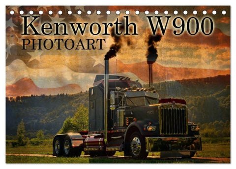 Kenworth W900 PHOTOART (Tischkalender 2027 DIN A5 quer), CALVENDO Monatskalender