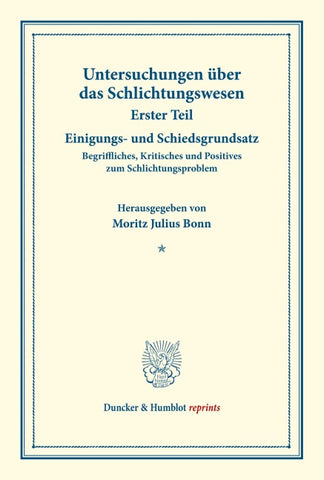 Einigungs- und Schiedsgrundsatz.