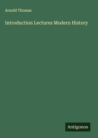 Introduction Lectures Modern History