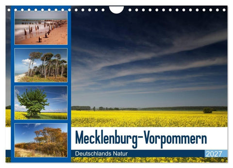Mecklenburg-Vorpommern (Wandkalender 2027 DIN A4 quer), CALVENDO Monatskalender