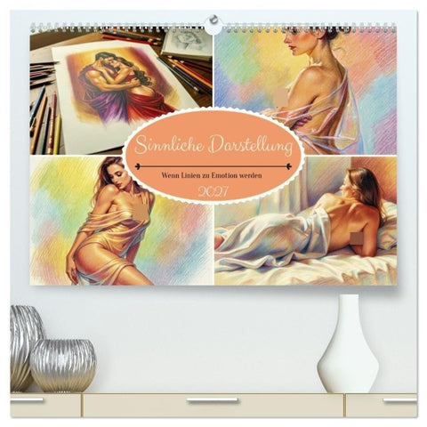 Sinnliche Darstellung (hochwertiger Premium Wandkalender 2027 DIN A2 quer), Kunstdruck in Hochglanz
