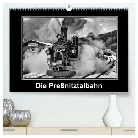 Die Preßnitztalbahn (hochwertiger Premium Wandkalender 2026 DIN A2 quer), Kunstdruck in Hochglanz