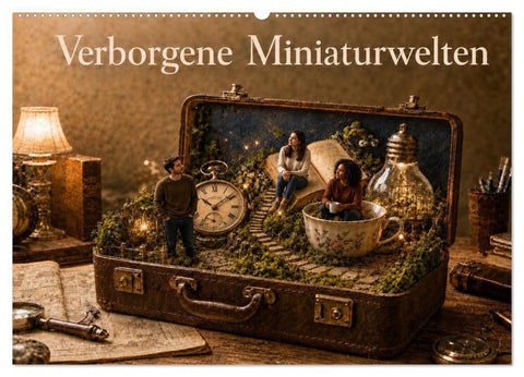 Verborgene Miniaturwelten (Wandkalender 2027 DIN A2 quer), CALVENDO Monatskalender
