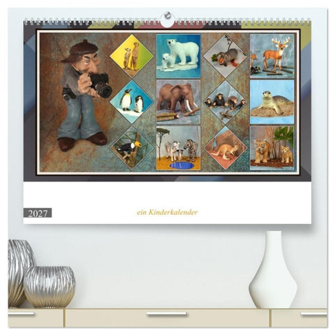 Fotograf auf Pirsch - ein Kinderkalender (hochwertiger Premium Wandkalender 2027 DIN A2 quer), Kunstdruck in Hochglanz