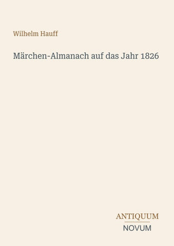 Märchen-Almanach auf das Jahr 1826